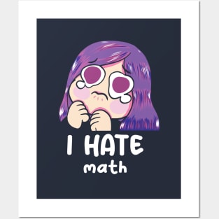 I hate math Posters and Art